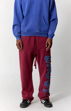 Ghost Applique Washed Baggy Sweatpants image number 3