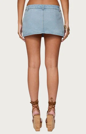 Camelia Denim Mini Skort image number 3
