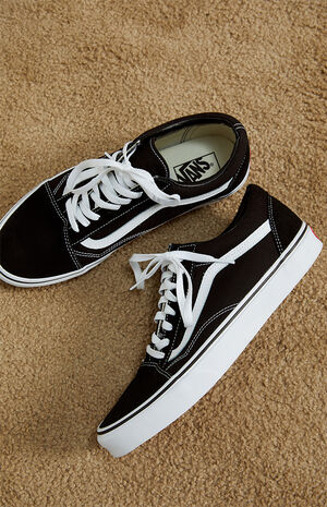 Canvas Old Skool Black & White Shoes image number 2
