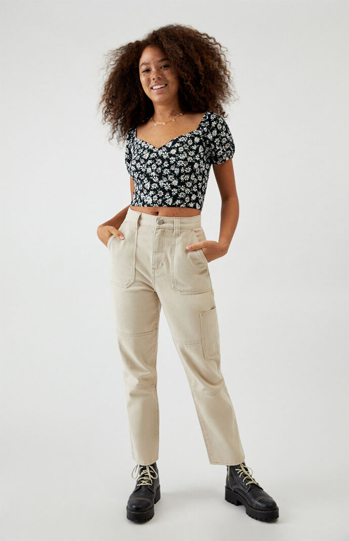 Tie Back Woven Top