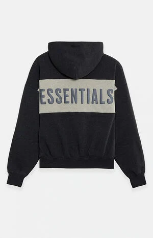 Iron Grey Heather Paneled Cropped Relaxed Hoodie image number 2