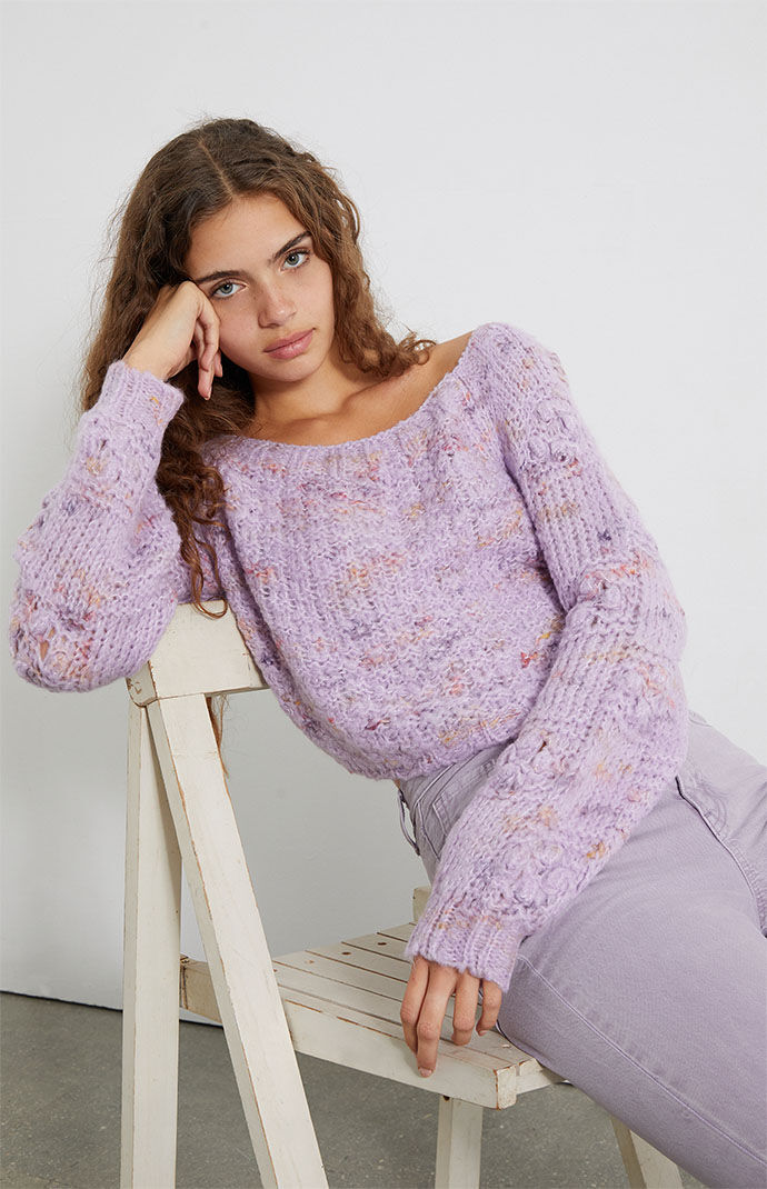 Free people lavender sweater hotsell