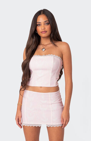 Silvie Printed Lace Up Corset image number 3