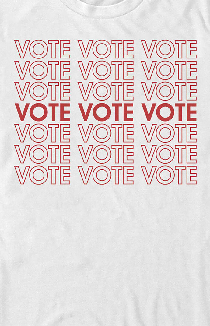 Stacked Vote Shirt Sleeve T-Shirt
