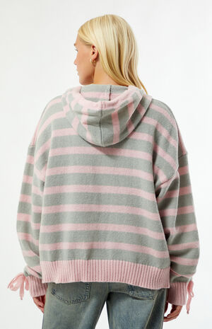 Bonnet Striped Hooded Cardigan image number 4