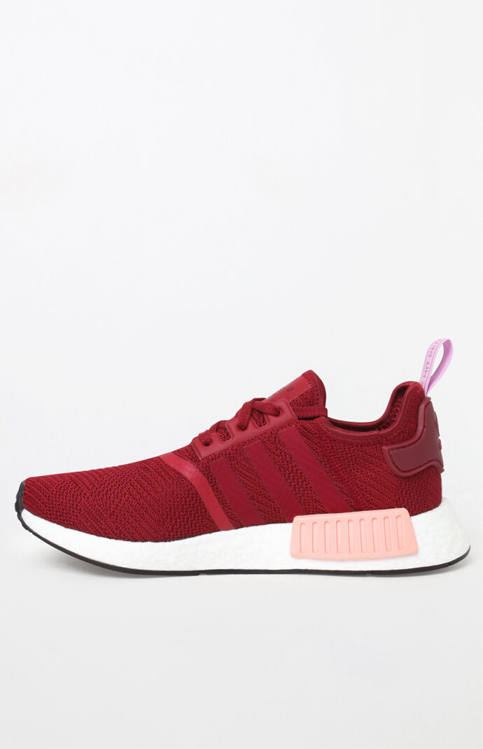 Women's Burgundy NMD_R1 Sneakers