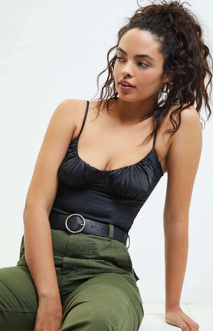 Satin Bustier Top