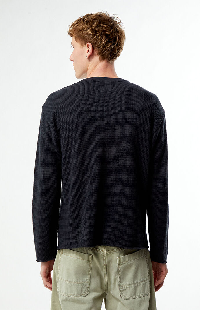 Pacsun People Change Waffle Knit Long Sleeve Shirt
