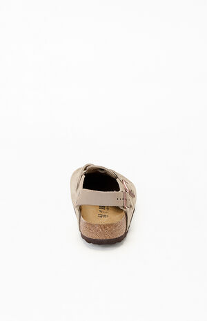 Tokio Suede Leather Clog Taupe image number 3