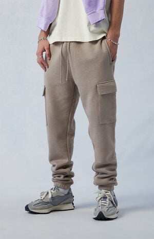 Eco Tan Slim Fleece Cargo Sweatpants image number 1