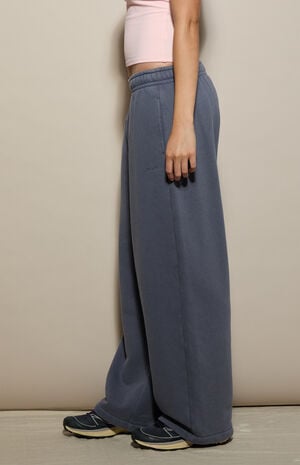 Blue Ultra Soft Fleece Ultra Baggy Sweatpants image number 3