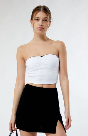 Linen Slit Mini Skirt image number 1