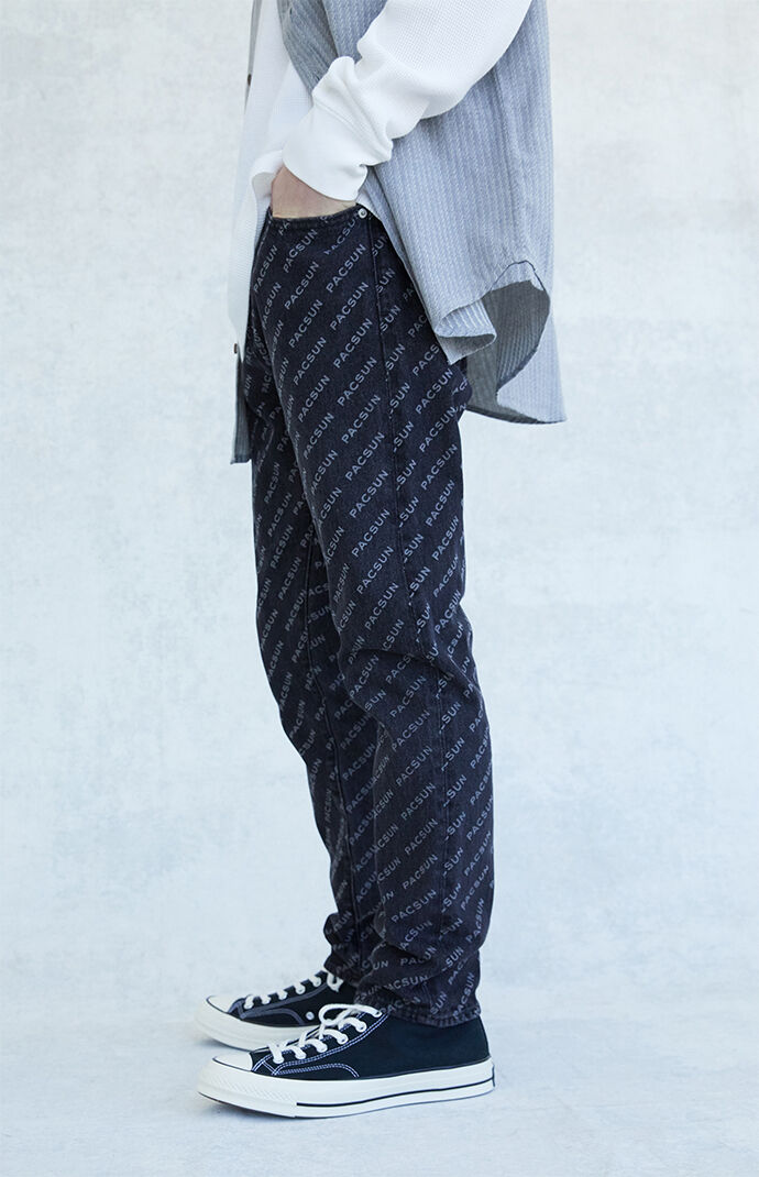 Monogram Slim Taper Rigid Jeans