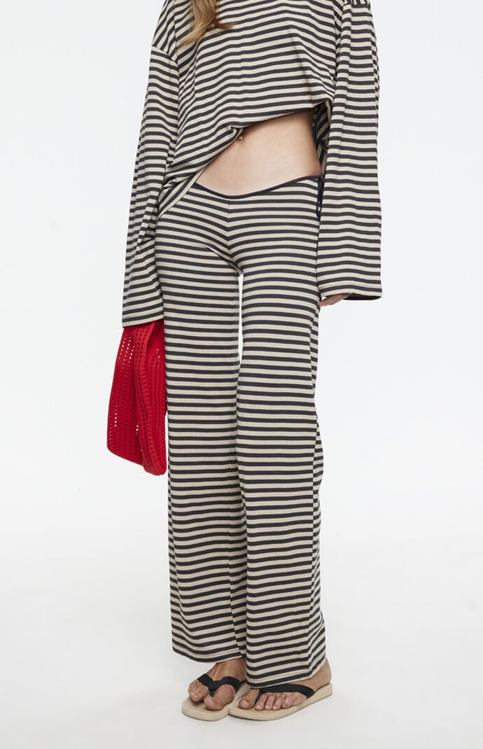 LIONESS Bloom Striped Tie Pant