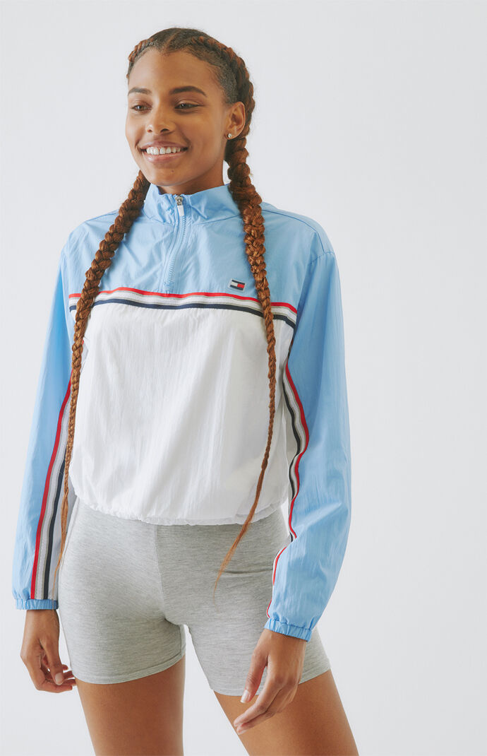 Nylon Half Zip Pullover