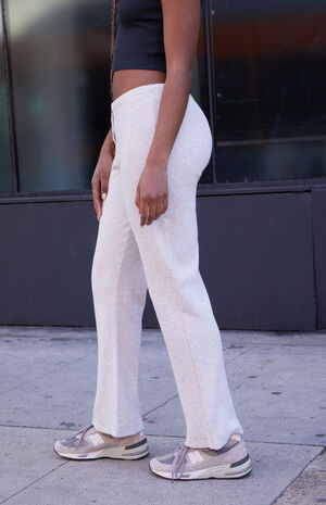 Heather Grey Kiera Low Rise Sweatpants image number 3