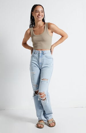 Thick Strap Seamless Tank Top image number 4