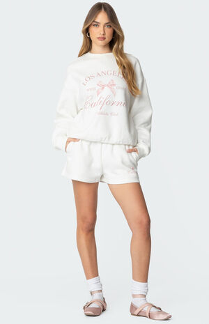 Cali Bow Sweat Shorts image number 3