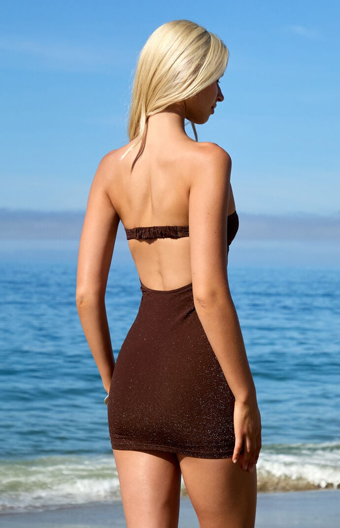 Third Charm Dahlia Strapless Hardware Mini Dress