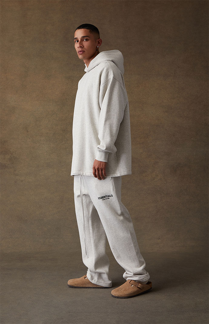 Fear of God Essentials Light Oatmeal Relaxed Sweatpants | PacSun