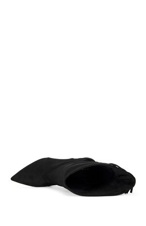 Women's Sariah Black Fringe Booties image number 4