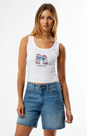 Medium Blue '94 Denim Baggy Shorts image number 1