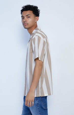 Tan Stripe Resort Shirt image number 3