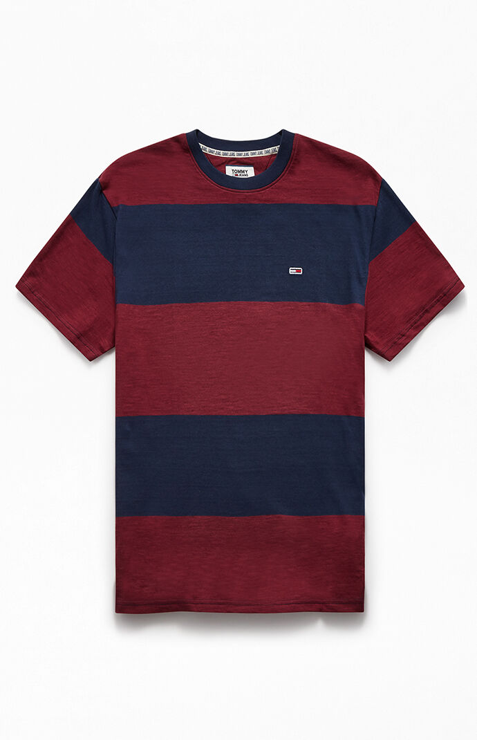 tommy jeans bold stripe t shirt