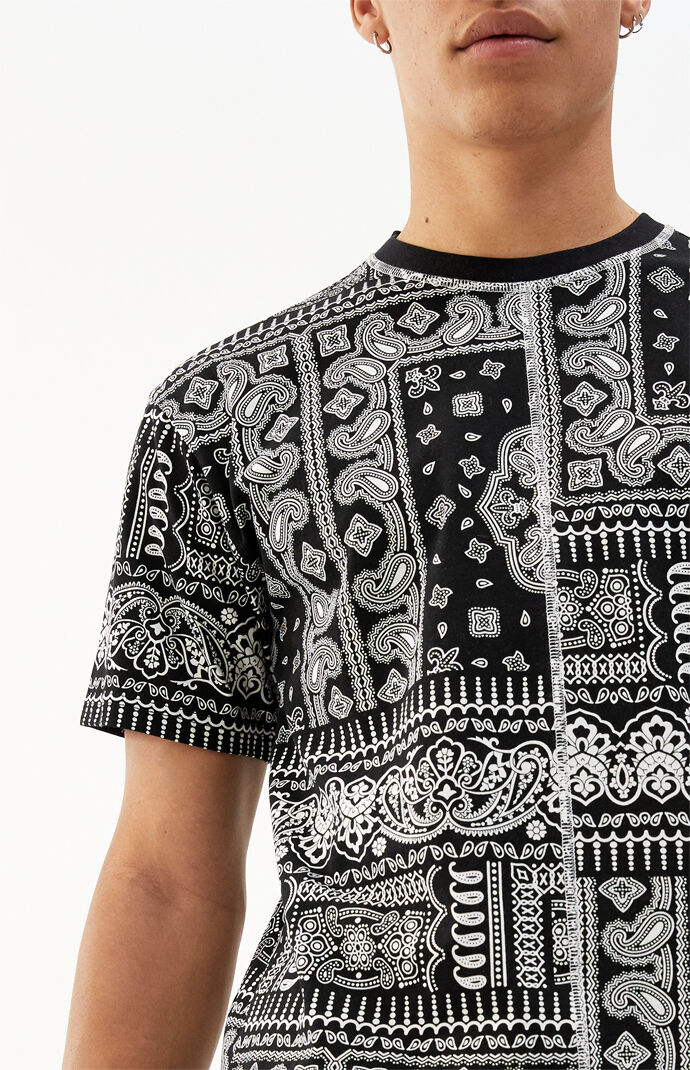 Clyde Knits Paisley Split T-Shirt