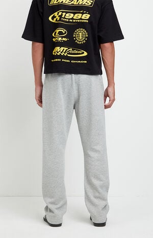 Gray Johnny Fleece Straight Sweatpants image number 4