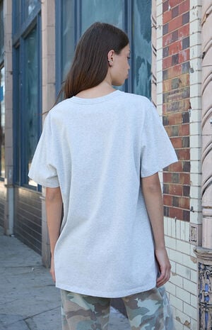 Light Gray Penelope New York Oversized T-Shirt image number 3