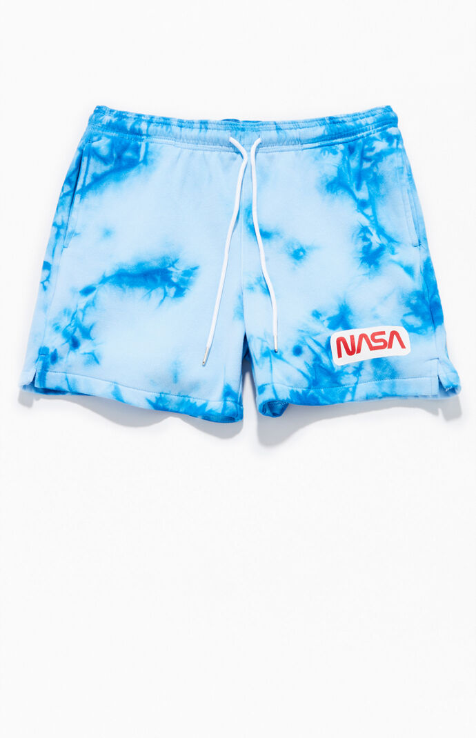 Tie-Dyed NASA Sweat Shorts