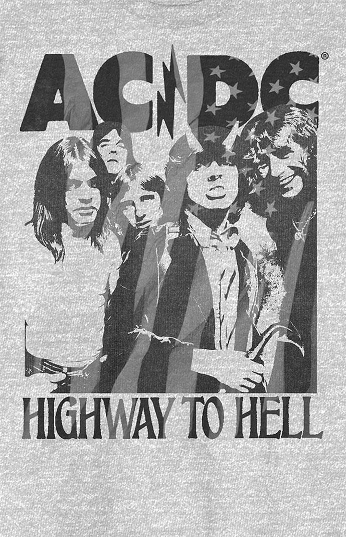 AC/DC Men's Officially Licensed Highway To Hell Tie Dye