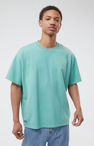 Green Oversized Terry T-Shirt image number 1