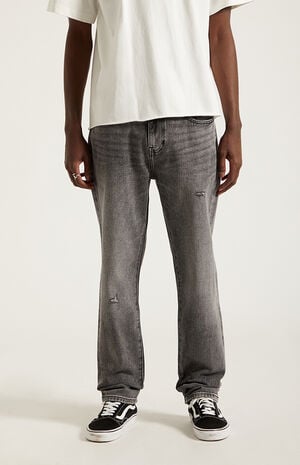 Cade Straight Jeans Ripped Black Wash image number 2