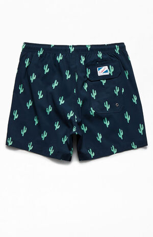 Eco Navy Desert Storm Classic 14" Swim Trunks image number 2
