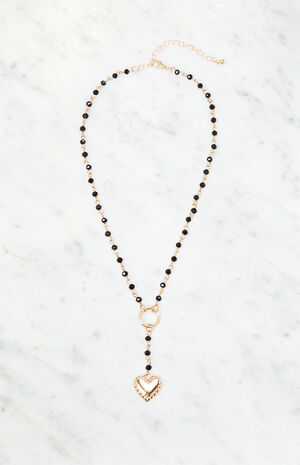 Beaded Heart Necklace image number 1