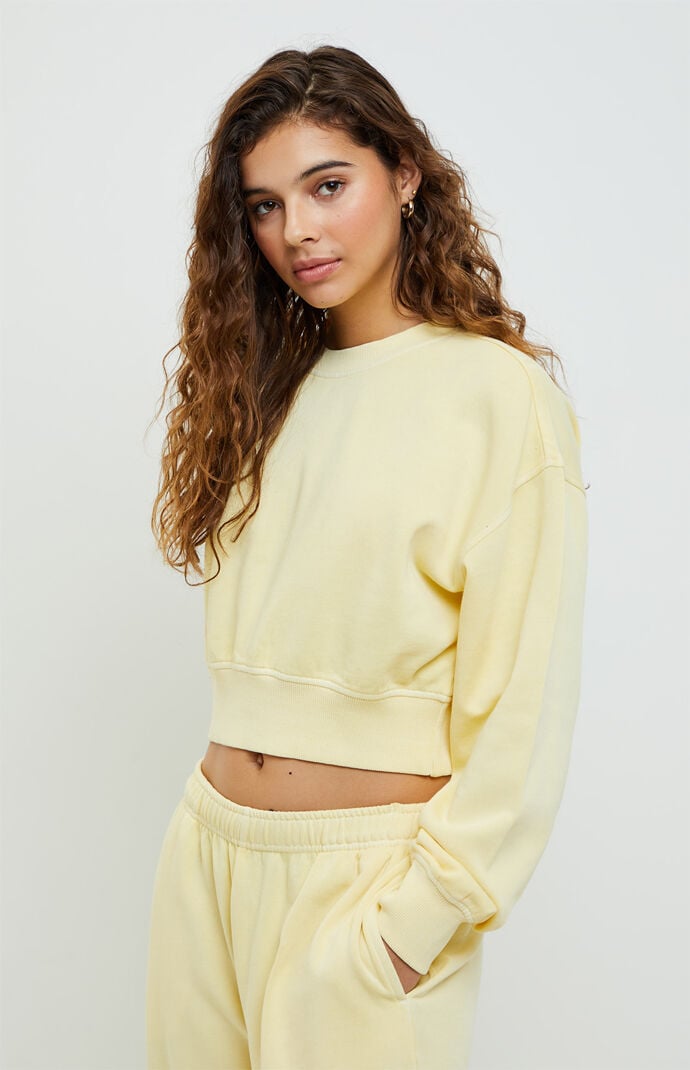 Bubble Sleeve Pullover Sweatshirt