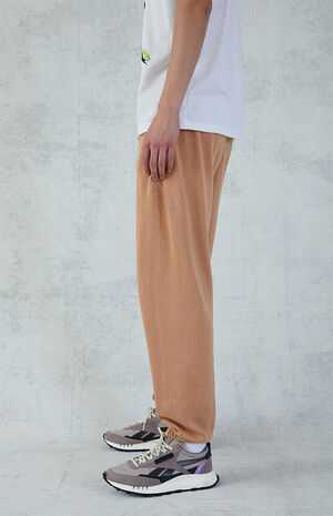 Tan Fleece Sweatpants Tan Fleece Sweatpants image number null