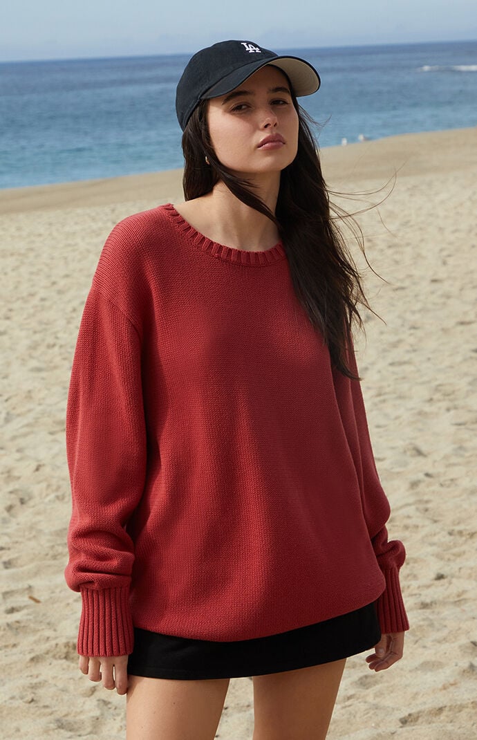 John Galt Red Brianna Sweater