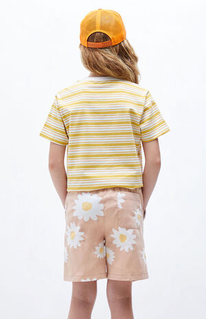 Pink Floral Volley Shorts image number 3