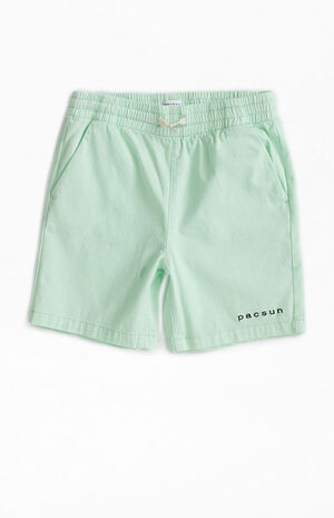 Pastel Green Volley Shorts image number 1