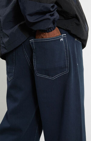 Navy Baggy Jeans image number 5