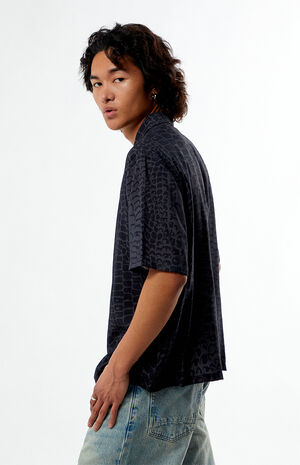 Snakeskin Oversized Camp Shirt image number 3