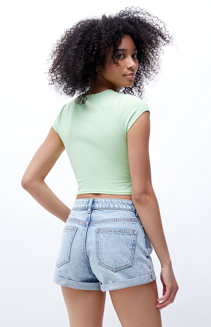 PS Basics by Pacsun I Heart U Cropped T 