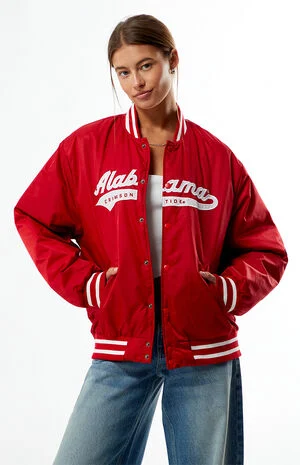 Alabama Crimson Tide A-Game Varsity Bomber Jacket image number 1