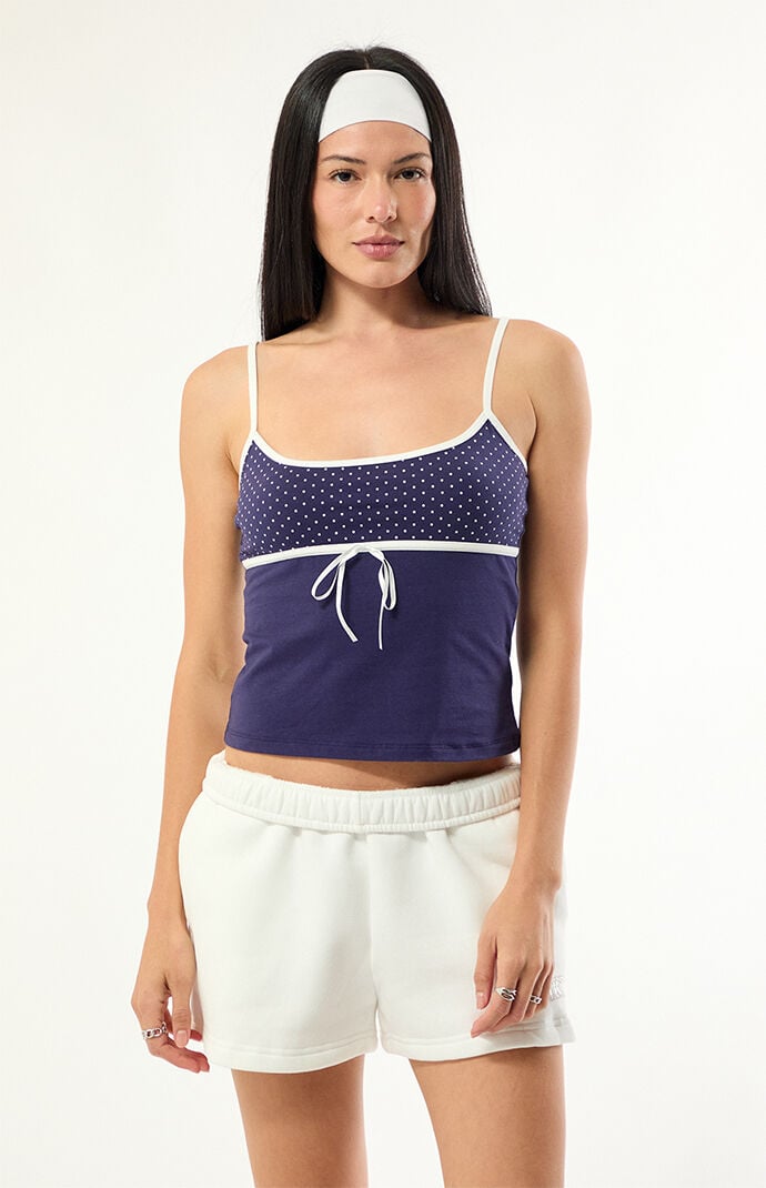 Edikted Rhoda Contrast Polka Dot Tank Top
