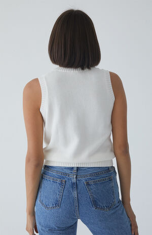 White Mia Sweater Vest image number 4