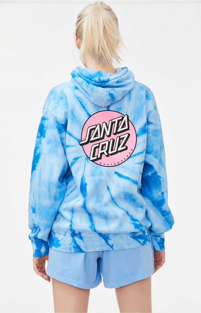 santa cruz tie dye hoodie