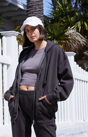 Black Full Zip Hoodie